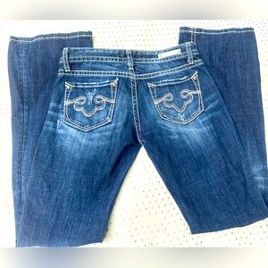 Women’s ReRock For Express Boot Cut Jeans With Back Pocket Stitching SZ- 2R